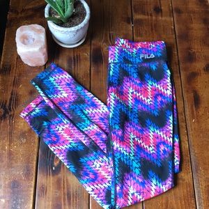 Multi color leggings XS
